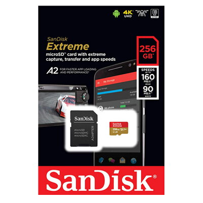 SanDisk 海外パッケージ microSDXCカード 256GB SDSQXA1-256G-GN6MA UHS-I U3 class10